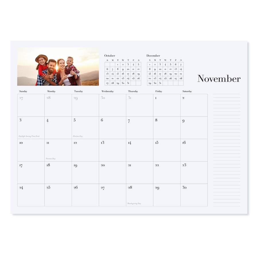 Custom Desk Blotter Calendar with Photos | Pinhole Press